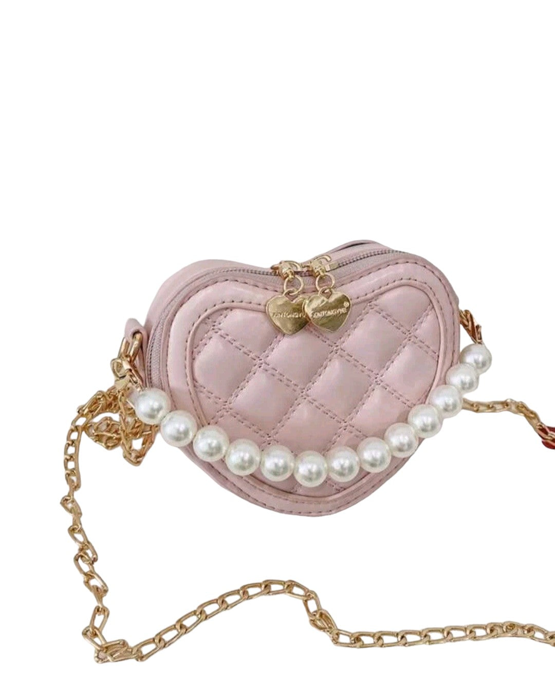 Bolsa de corazón rosa