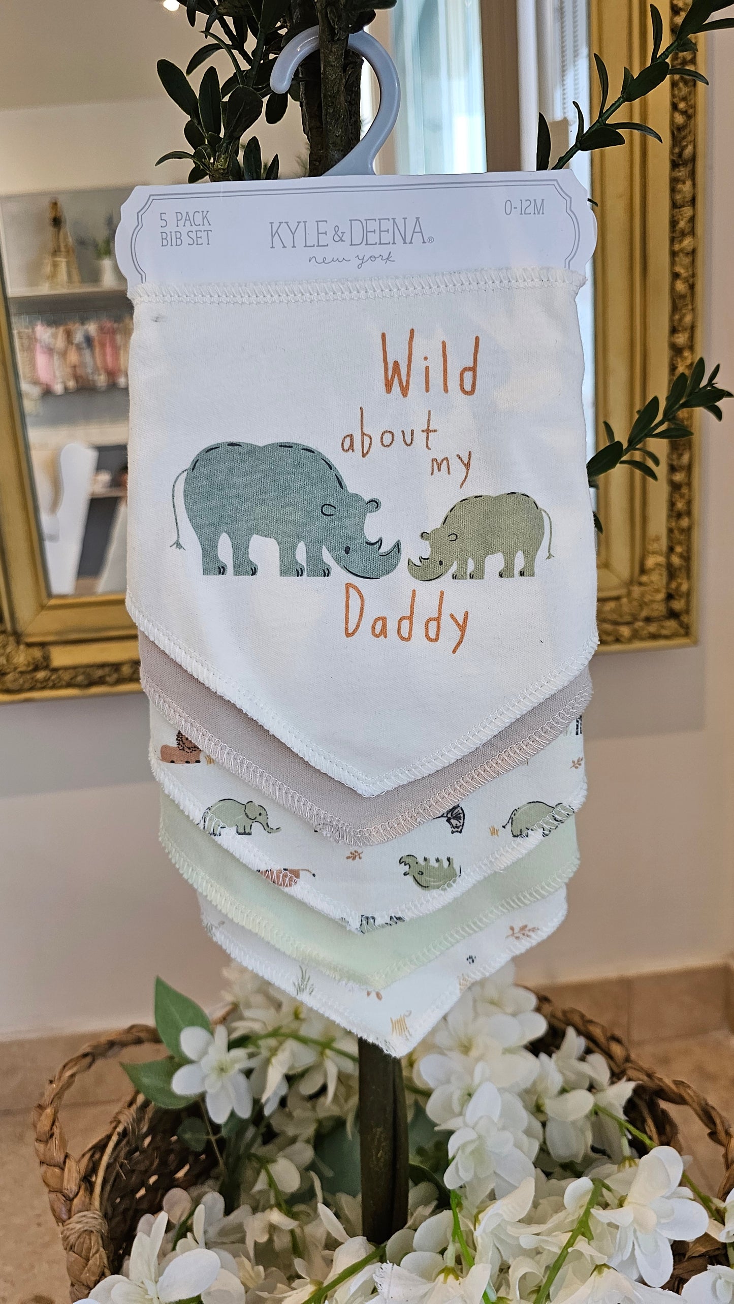 Set de baberos dinosaurios