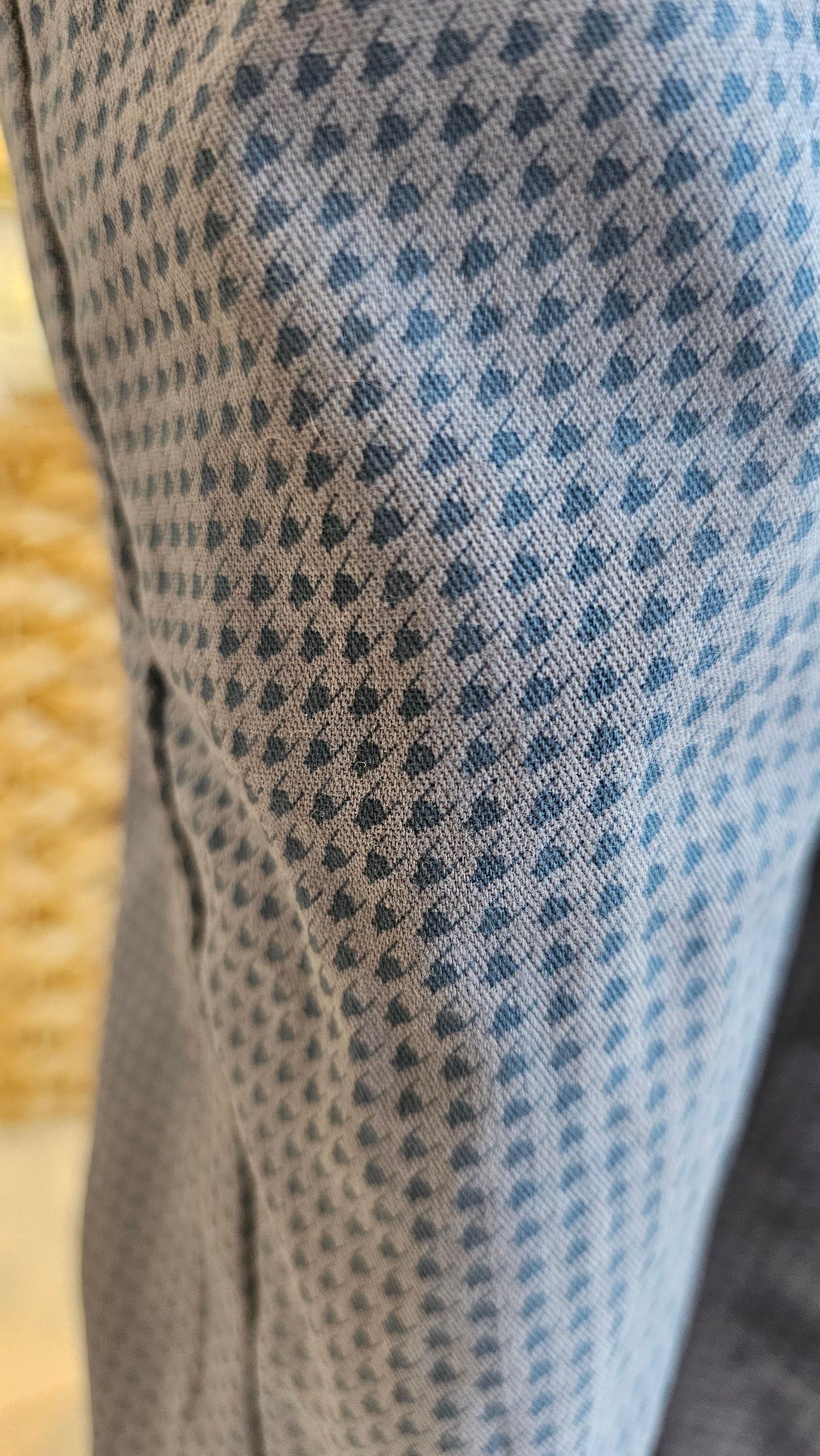 Conjunto con pantalón cuadros azul