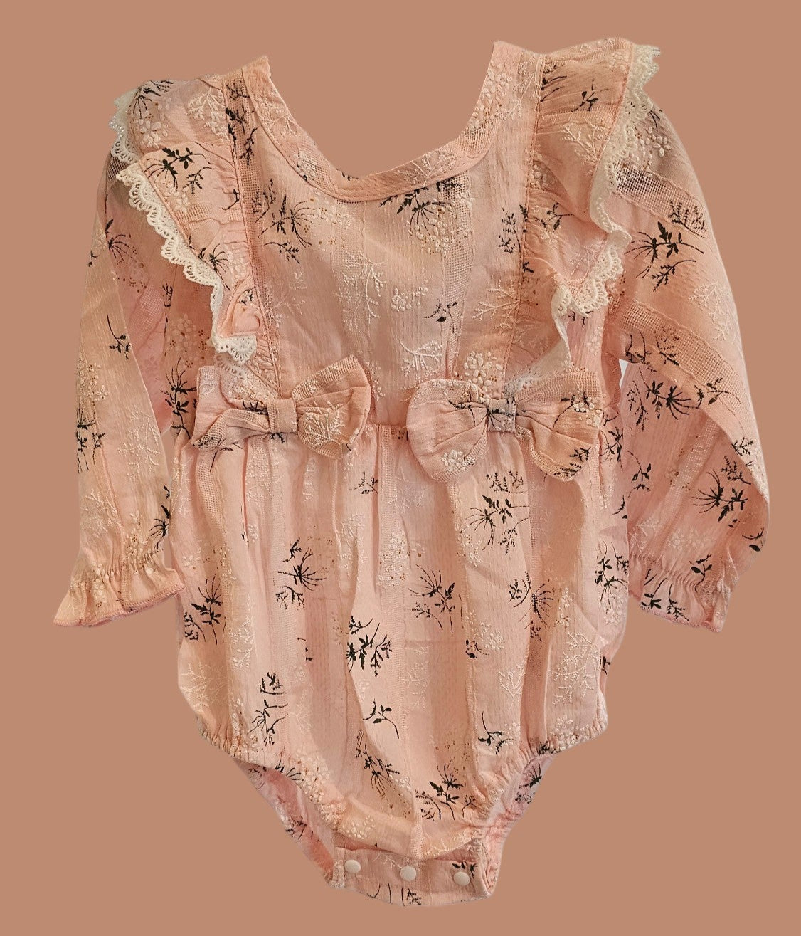 Body manga larga rosa