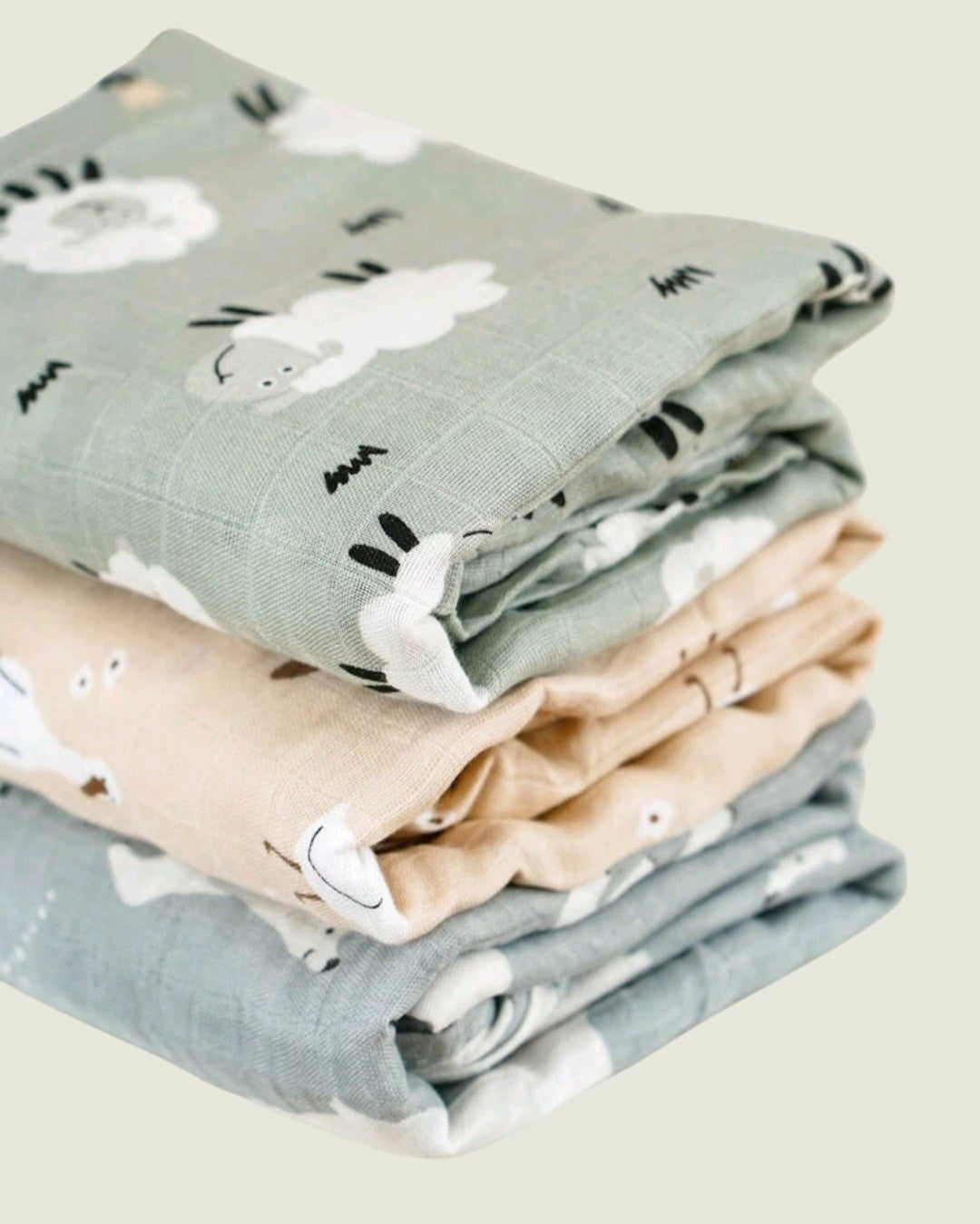 Manta de muselina animalitos