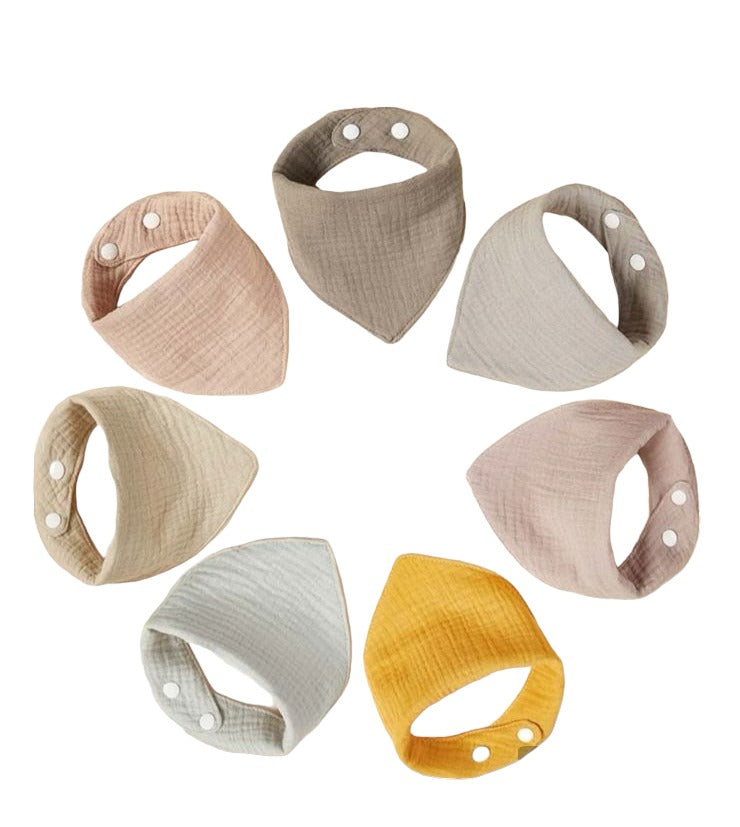 Babero pañuelo unicolor