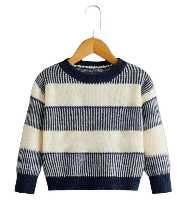 Suetér con patrón de rayas