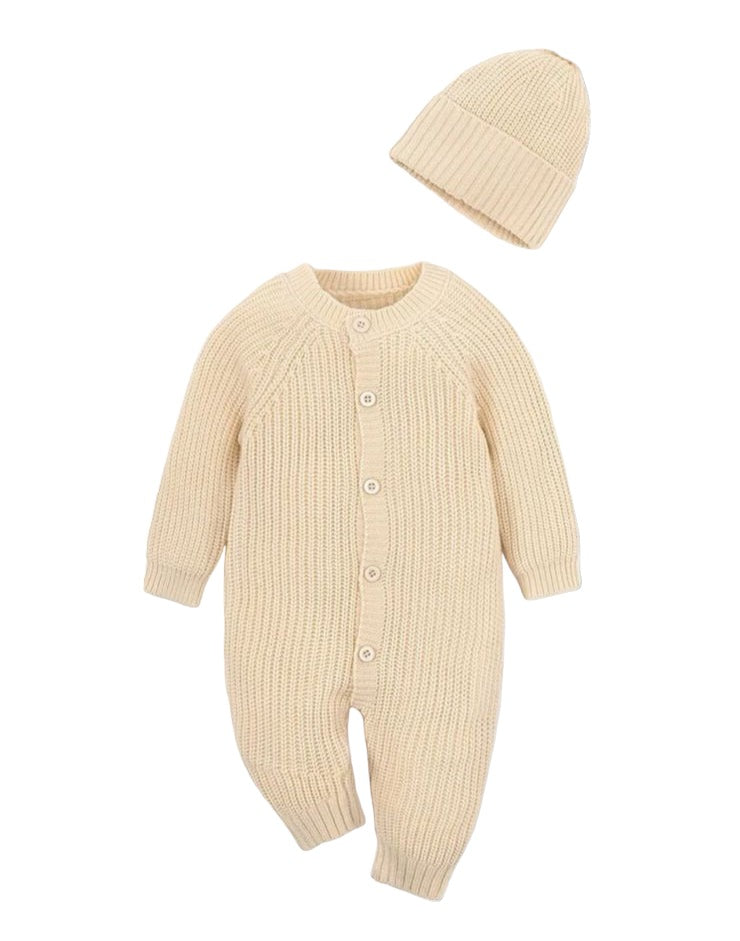 Mameluco de punto con gorro