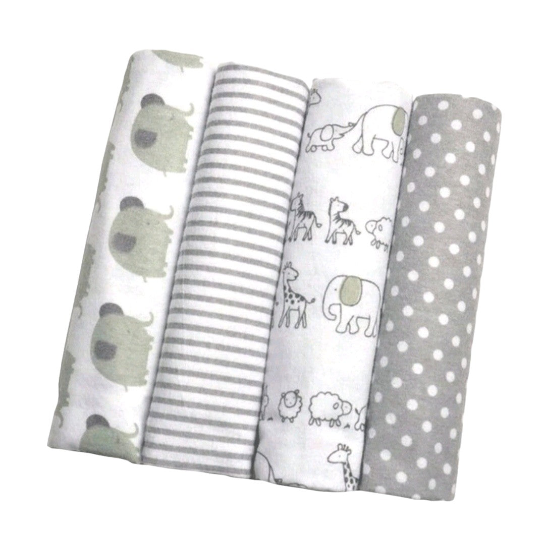 Manta estampados en gris