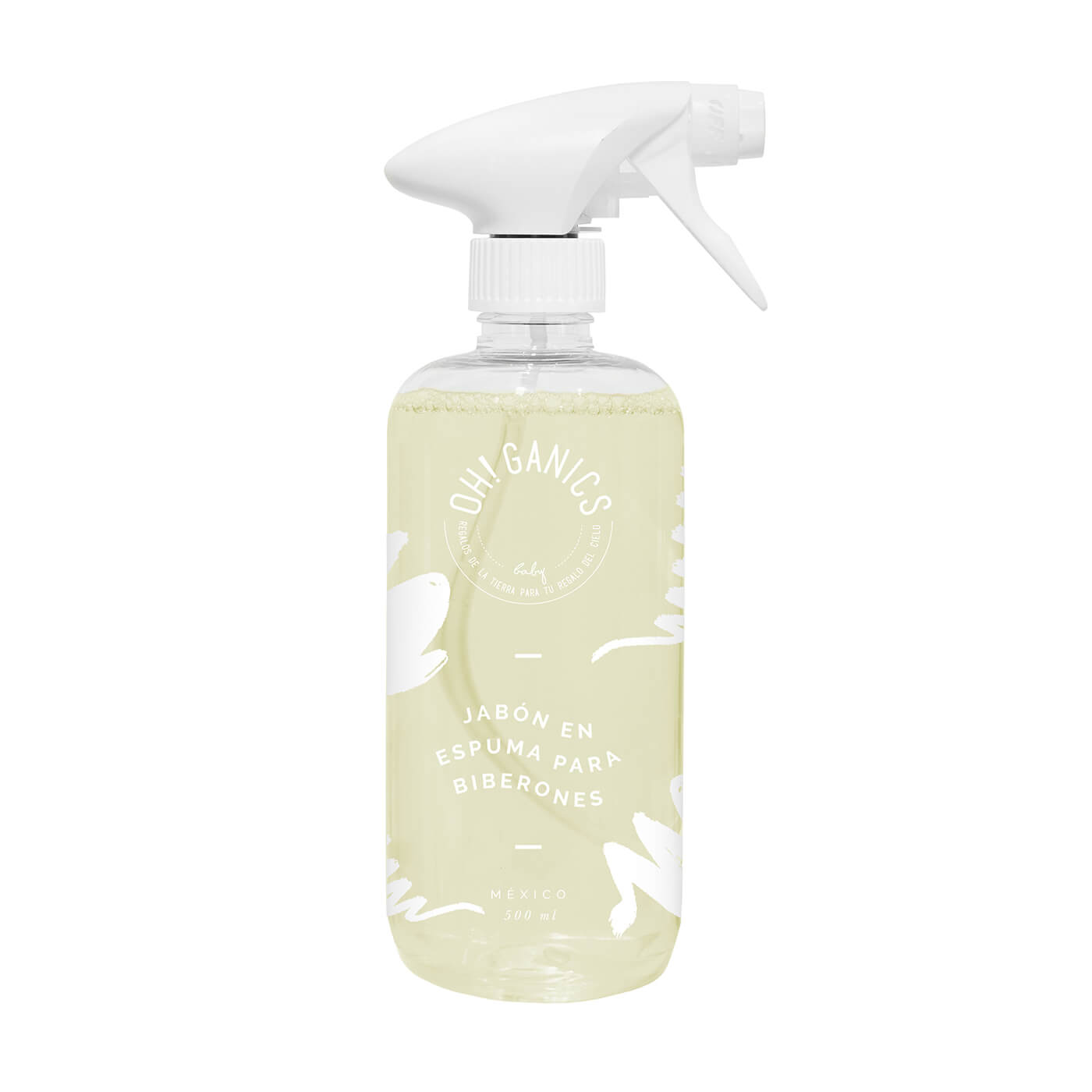 Jabón en espuma para biberones 500ml. Oh Ganics