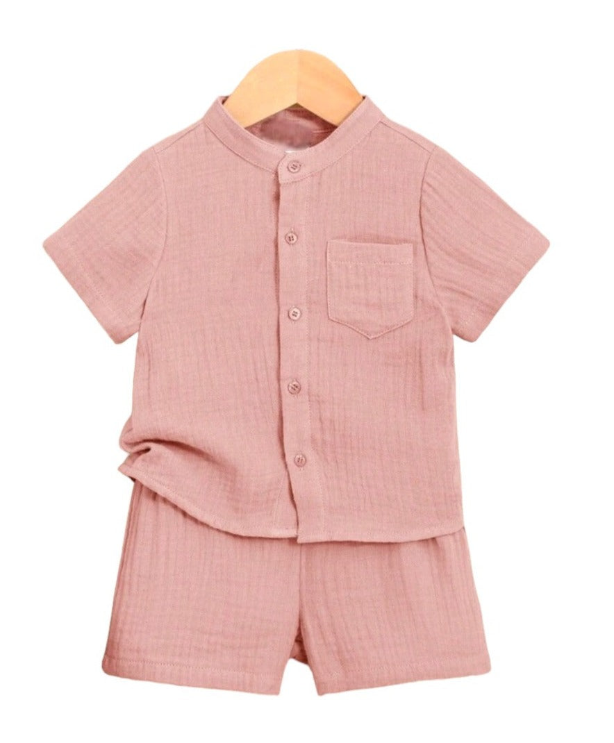 Short y Camisa Coral