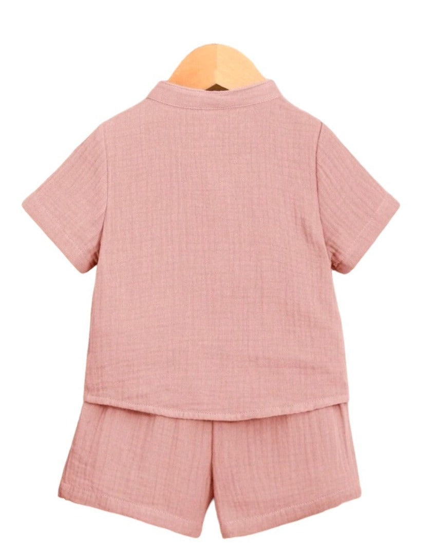 Short y Camisa Coral