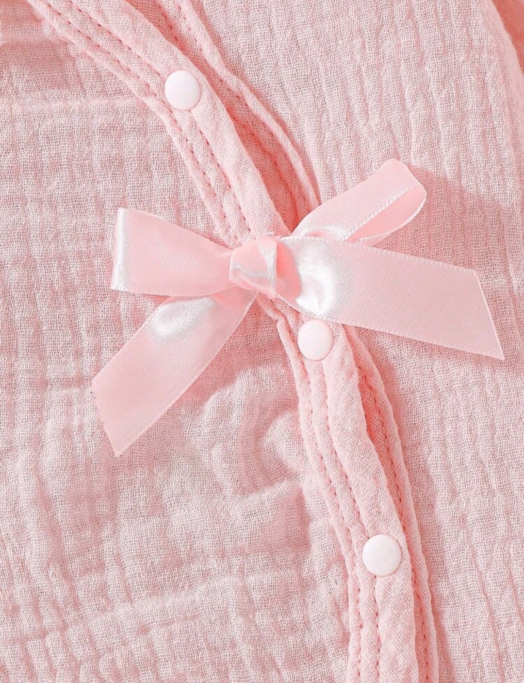 Mameluco niña rosa con banda