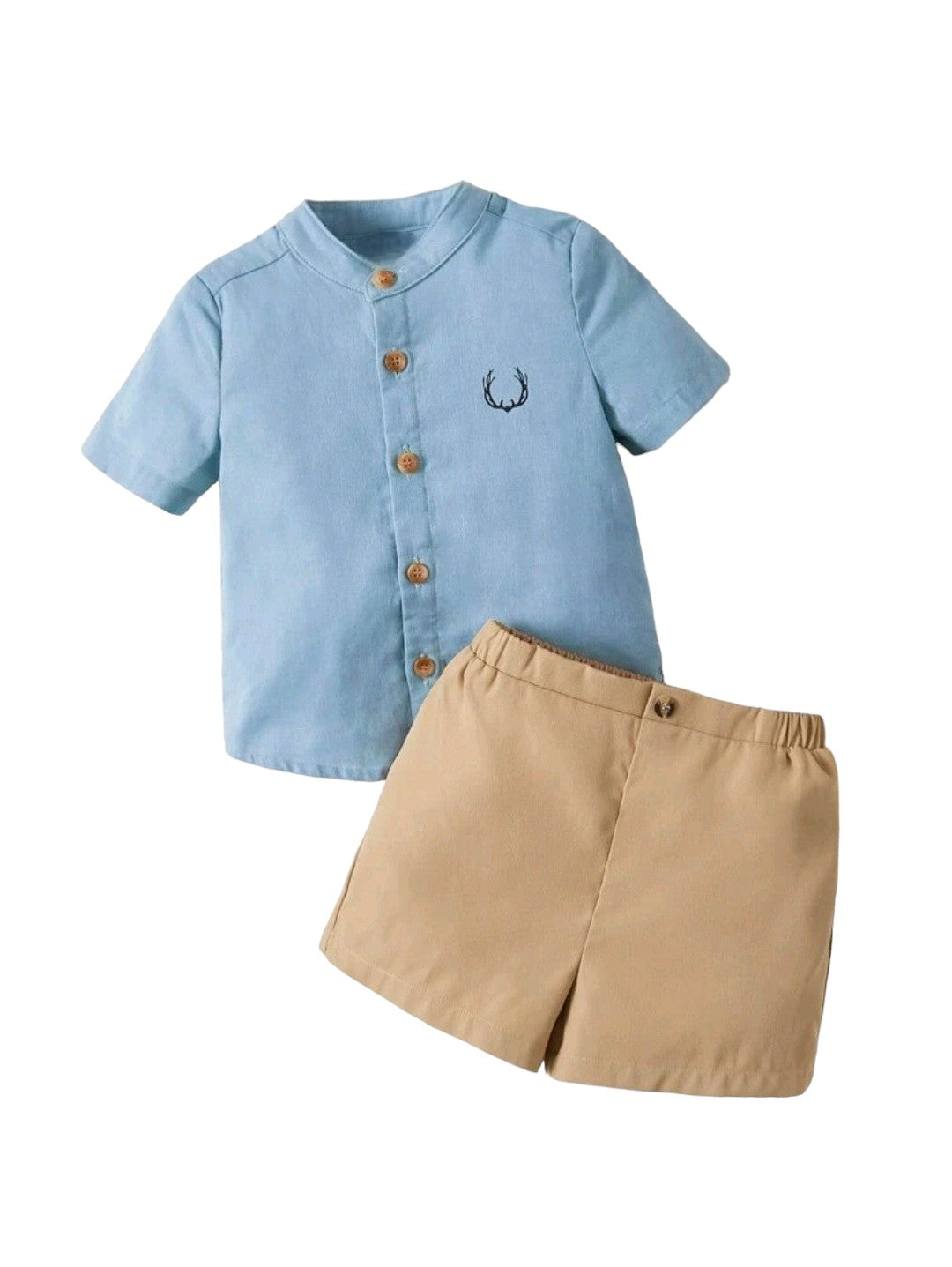 Conjunto celeste, short caqui