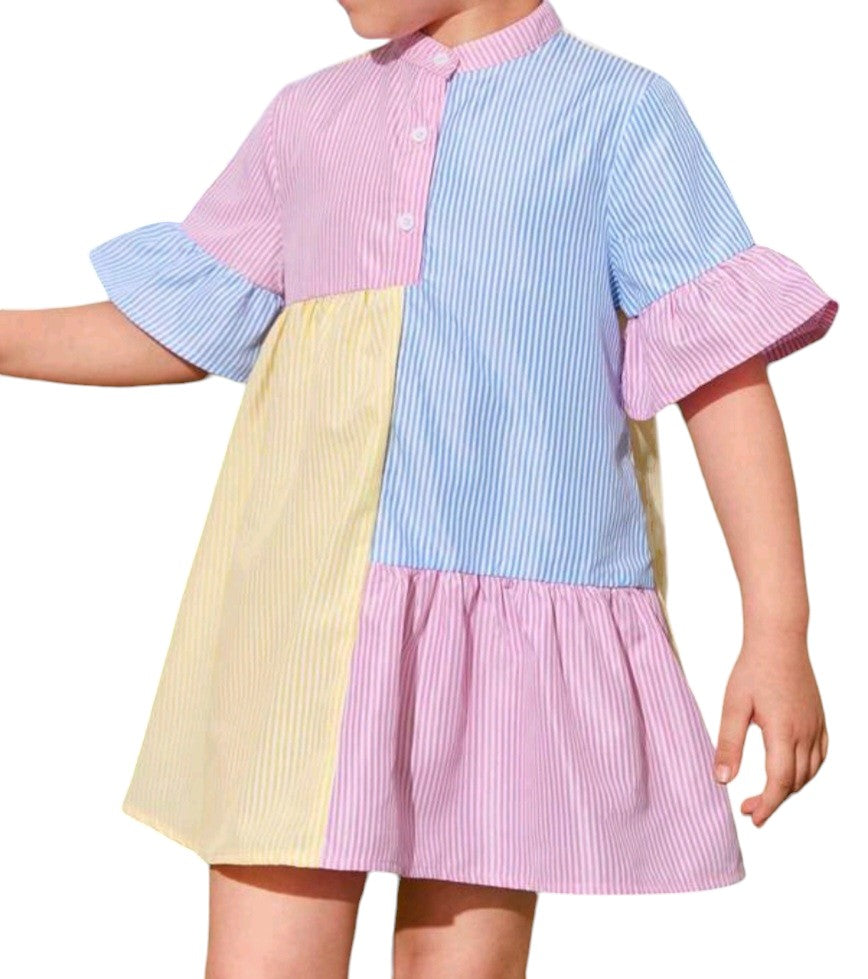 Vestido camisero multicolor