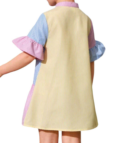Vestido camisero multicolor