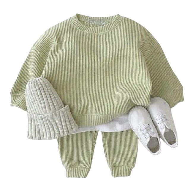 Conjunto verde manga caída