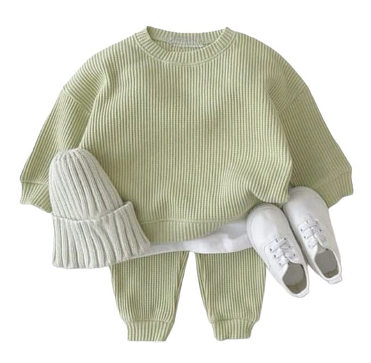 Conjunto verde manga caída
