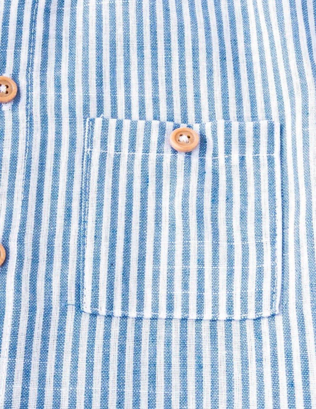 Camisa azul rayas