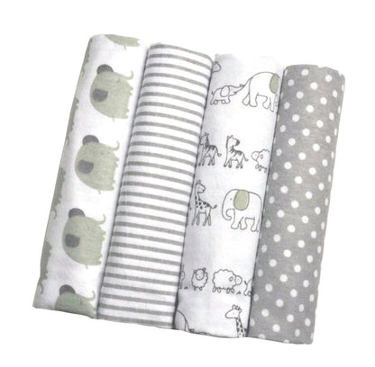 Manta estampados en gris