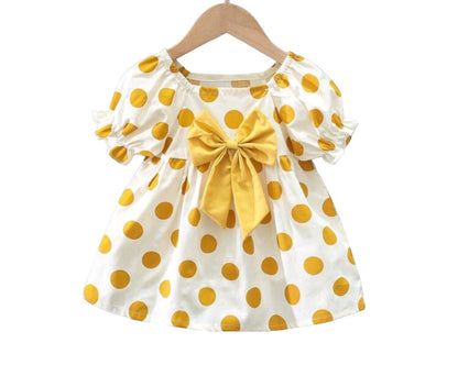 Vestido Lunares Amarillos