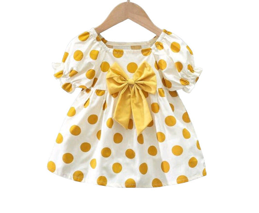 Vestido Lunares Amarillos