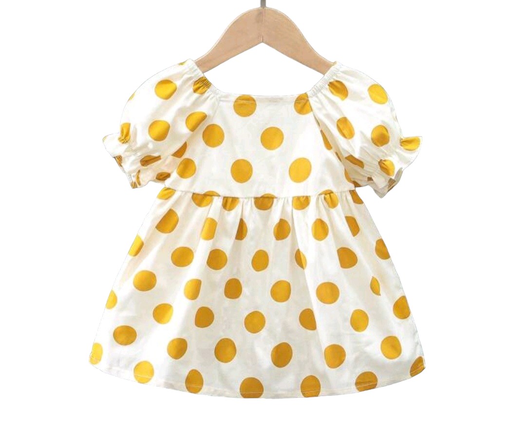 Vestido Lunares Amarillos