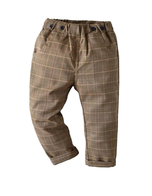 Pantalón con estampado de cuadros