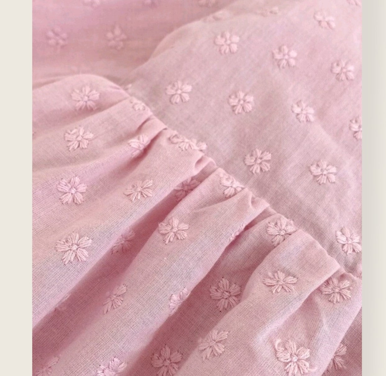 Body rosa bordado floral