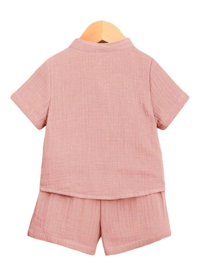 Short y Camisa Coral